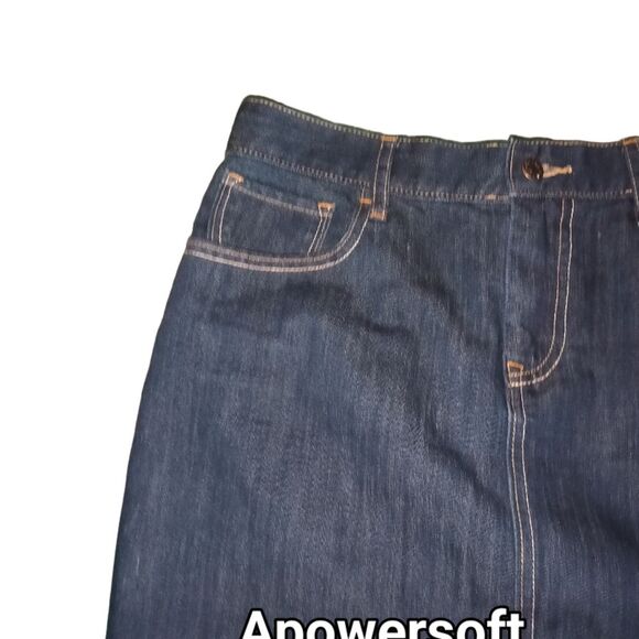 Old Navy Dark Wash Denim Midi Skirt - Picture 4 of 6